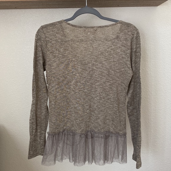 A’reve cardigan women size M in heathered brown. - Picture 2 of 6